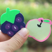 Hadiah perlengkapan sekolah alat tulis kawaii promosi untuk anak-anak OEM penghapus karet 2D pensil lucu