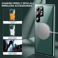 Casing Ponsel untuk Samsung S25/S24FE/S23 Ultra Magnetik Dual-Glass Full-Cover Lens Cap Pelindung Laudtec