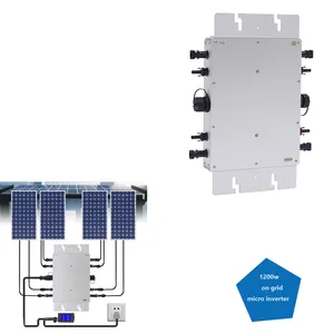 1200W Plug and Play sur le réseau solaire relié au réseau onduleur MPPT Micro onduleur intelligent panneau solaire Micro onduleur solaire