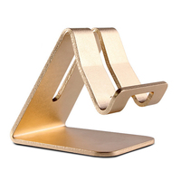 Soporte de Aluminio Portátil para Teléfono Celular con Logotipo Personalizado, Soporte Metálico Compacto de Escritorio para Promociones de Oficina