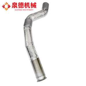 Conjunto de Tubo de Escape para Camión Bomba/Hormigonera Mercedes-Benz 3344, Tubo de Escape de Titanio Compatible con Modelos Clase C y S - Product Image 3