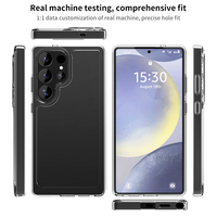 Étui de téléphone transparent hybride TPU+PC antichoc pour Samsung Galaxy S26 Ultra/S25 Ultra S24 Ultra S23 Ultra