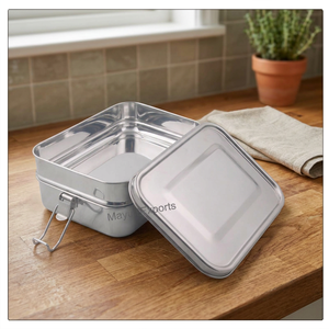 Most Selling Leak Proof Eco-Friendly BPA Free Food Grade Stainless Steel Rectangle <b>Lunch</b> <b>Box</b> 1 <b>Compartment</b> 1-3L Capacity - Product Image 3