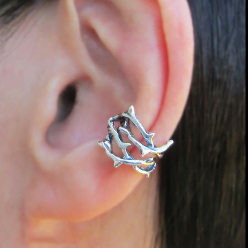 E2641 White gold earrings