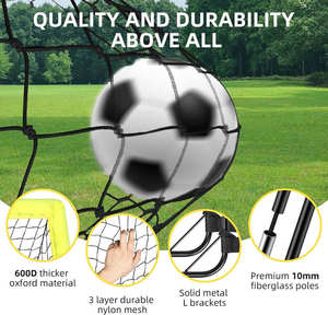 Porterías <span class=keywords><strong>de</strong></span> Fútbol Portátiles para Niños, Venta al Por Mayor OEM/ODM, Porterías <span class=keywords><strong>de</strong></span> Fútbol Plegables para Jardín, Interior y Exterior, Redes <span class=keywords><strong>de</strong></span> Fútbol Amarillas - Product Image 2