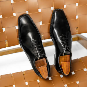 2026 Latest Custom Genuine Leather Upper Business Formal Lace-Up <b>Shoes</b>-Fashionable Men's Anti-Slip Rubber Outsole All Seasons - Product Image 3
