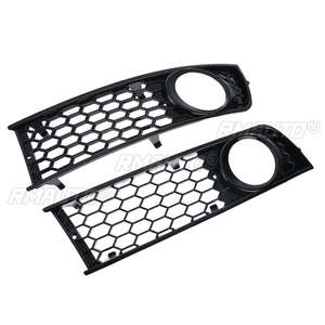 A Pair Mesh Car Front Side Fog <b>Light</b> Lamp Open Vent Grill Grille Honeycomb <b>Hex</b> for Audi A4 B6 2001-2005 Fog <b>Light</b> Grill Bumper - Product Image 4