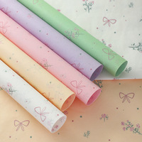 Papier de soie Aierflrist style floral, 10 pièces, motif floral, en pâte chimique, base de papier Sydney, papier Snow Pear