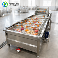 Wasmachine, sorteermachine, fruit sorteermachine, kersenwas- en verpakkingsmachine, bubbelwasmachine