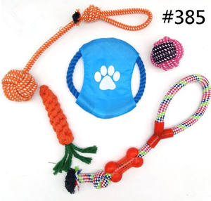 Özel pet köpek çiğnemek oyuncak <span class=keywords><strong>10</strong></span> paket set top kauçuk pamuk halat interaktif köpek oyuncak - Product Image 6