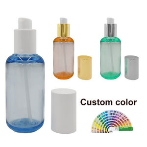 Bouteilles de lotion de soins de la peau cosmétiques vides en plastique PET Customizable15ml-100ml avec pompe pompe de pulvérisation de sérum or/argent produits PETG - Product Image 5