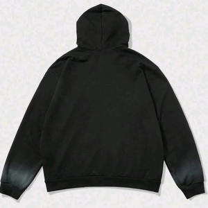 ผู้ผลิต OEM เสื้อฮู้ดดี้แฟชั่นประดับเพชรน้ำหนักมาก ออกแบบเองได้ ซิปหน้า ผ้าฝ้ายผสม สำหรับฤดูหนาว - Product Image 3