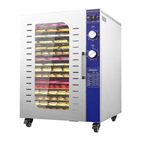 Déshydrateur alimentaire domestique à 16 plateaux avec commande par bouton, sécheur de saucisses et de viande, machines de transformation des fruits et légumes