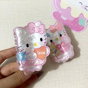 Pinza de Pelo Coreana de Acrílico con Diseño de Gato y Tiburón, Pinza de Pelo Moderna para Mujeres con Cabello Grueso - Product Image 3