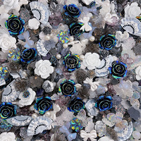100 Gram Resin Bunga Mawar Fotochromic Camellia untuk Pembuatan Perhiasan DIY, Dekorasi Jepit Rambut, Aksesoris