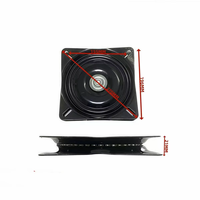 Base pivotante en acier robuste à 360 degrés pour tabourets de bar et chaises, outils de montage de 8 pouces pour meubles domestiques