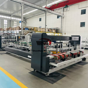 QZD yüksek performans son tasarım üstün kalite otomatik klasör yapıştırma makineleri yapmak için oluklu mukavva kutu - Product Image 3