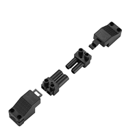 Connecteur de câble d'alimentation industriel à 2 broches, mâle-femelle, à déconnexion rapide, pour applications d'éclairage LED