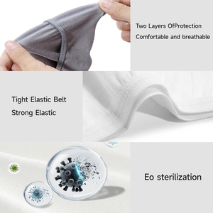 Sous-vêtements jetables pour hommes pour les voyages, les séjours à l'hôpital, la natation, caleçons en coton pur (90 g/m², 5 pièces/sac) - Product Image 2