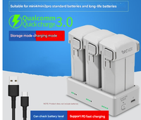 Hub Pengisian Daya/Charger Alloy untuk Mini 4 Pro/Mini 3 (Pengisian Daya USB untuk Remote Controller)-Aksesori