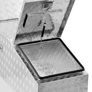 2.0mm Aluminum Waterproof Portable Outdoor Ute <b>Tool</b> <b>Box</b> with Gull Wing <b>Lock</b> 1000L Capacity 7-9 Compartments for Semi Truck - Product Image 1