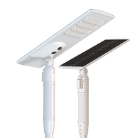 Lampe solaire 60W 90W 120W IP65 Panneau solaire routier Suive la direction du coucher du soleil Auto LED Tout-en-un Lampe de rue avec caméra CCTV