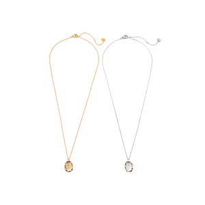 Collana con Ciondolo Angelina in Acciaio Inossidabile Oro Argento Minimalista con Catena a Serpente per Uso Quotidiano 45434 - Product Image 1