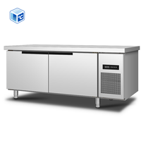 Réfrigérateur congélateur double température certifié ETL CE CB RoHS, 2 portes, pour restaurants et cuisines professionnelles
