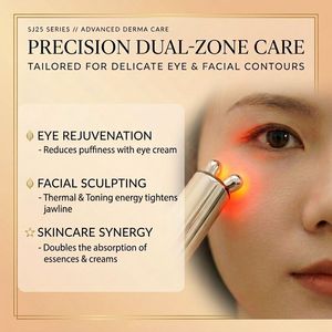 Dispositivo patentado <span class=keywords><strong>de</strong></span> tonificación facial con cabezal giratorio 3D, esculpidor facial <span class=keywords><strong>de</strong></span> doble zona <span class=keywords><strong>de</strong></span> precisión, rodillo contorneador <span class=keywords><strong>de</strong></span> mandíbula, acero amigable con la piel - Product Image 4