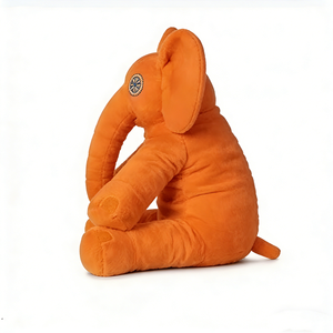 Peluche de elefante naranja personalizado, Peluche de elefante, Peluche de elefante bebé, Peluche de animal de safari, Juguete de elefante naranja brillante - Product Image 2