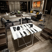 Ensemble de Backgammon Moderne Pré-Assemblé Écologique de Luxe