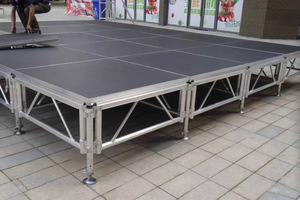 Sistem rangka aluminium berkualitas tinggi dengan pelat dasar untuk pengaturan panggung luar ruangan
