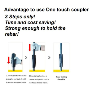 Xây dựng cốt thép nối <span class=keywords><strong>Coupler</strong></span> một cảm ứng cốt thép <span class=keywords><strong>Coupler</strong></span> cho thanh thép 12-32mm - Product Image 2