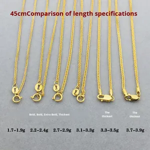 Collier en <span class=keywords><strong>Or</strong></span> <span class=keywords><strong>Prix</strong></span> Fabricant, Couleur et Longueur au Choix, Chaîne Clavicule Chopin en <span class=keywords><strong>Or</strong></span> Pur <span class=keywords><strong>18</strong></span> <span class=keywords><strong>Carats</strong></span> Au750 pour Femme - Product Image 5