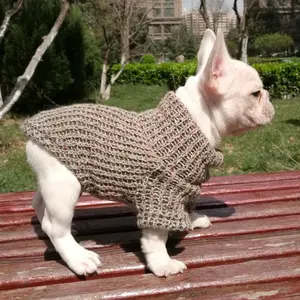 Вязаная одежда для собак, свитер, флисовое пальто, мягкая Утепленная зимняя одежда для домашних животных, куртка для собак и кошек
