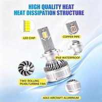 Phares LED pour voiture SunRise APP70 H4 9-36V 140W 8000LM 3000K-6500K IP68 Étanche Haute Luminosité Plug and Play Adaptation Universelle