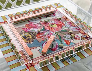 Stock <span class=keywords><strong>Mary</strong></span> Benson Mahjong Tiles Layer Luxury Engraved Layered Acrylic 160 American Mahjong Ningbo Leti Trading Co., Ltd. - Product Image 3