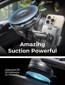 Support de téléphone portable LISEN pour voiture avec <span class=keywords><strong>bras</strong></span> long réglable, rotation à 270 degrés pour tableau de bord et grille d'aération, compatible <span class=keywords><strong>iPhone</strong></span> 17 16 Pro Max - Product Image 5