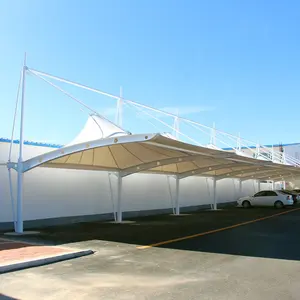 PVDF Canopy Tensile Tarpaulin Architectural Membrane Structure For Outdoor Awning