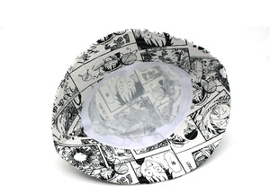 <span class=keywords><strong>หมวก</strong></span>บักเก็ตสไตล์การ์ตูนญี่ปุ่น 2 สี ขาวดำ ลายอนิเมะ มังกี้ ดี ลูฟี่ - Product Image 6