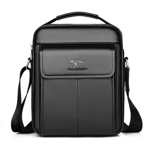 Borsa a Tracolla in Pelle PU per <span class=keywords><strong>Uomo</strong></span> Design Classico Logo di Qualità per Affari e Viaggi - Product Image 1