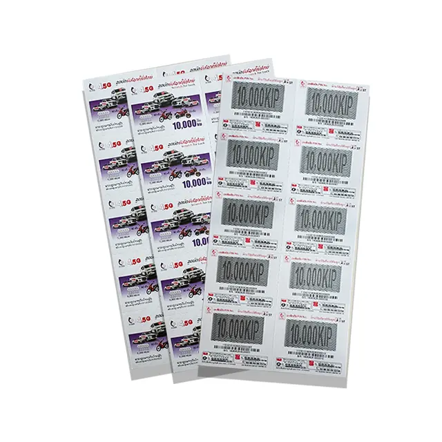 Carte de loterie à gratter personnalisée et personnalisée, billets de loterie, carte de recharge télécom, multi-broches, en couleur, à bas prix