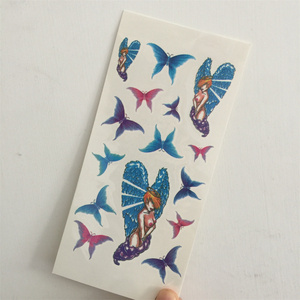 Autocollant noir de <span class=keywords><strong>tatouage</strong></span> de corps de papillon de mode d'hommes et de femmes de croquis de <span class=keywords><strong>bras</strong></span> supérieur de sortie d'usine 3D - Product Image 2