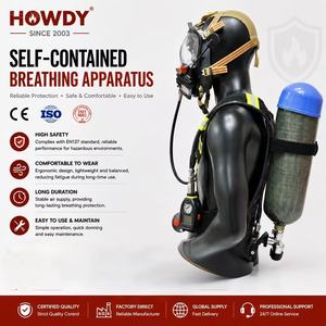 Ensemble SCBA de haute qualité, sécurité marine, sauvetage, cylindre en acier et fibre de carbone 6,8 L, masque facial complet pour pompier, lutte contre l'incendie - Product Image 2