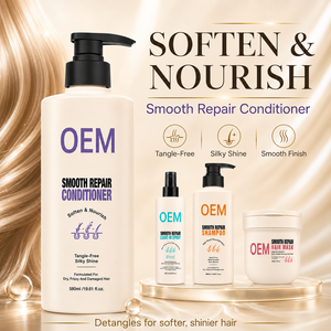 Private Label Smooth Repair Hair Care Set Keratin Shampoo Conditioner Hair Mask Leave In <b>Spray</b> for Damaged Dry Frizzy Hair - Product Image 3