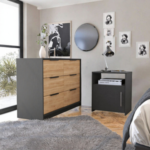 Juego de Cama de Lujo Personalizado por el Fabricante, Cabecera Grande, Tamaño King, Último Modelo Italiano Moderno de Madera Maciza, Garantía de 10 Años - Product Image 3