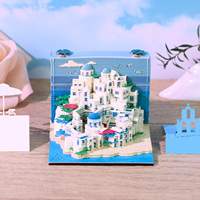 Bloc-notes 3D, petit bloc-notes, monuments emblématiques, Santorin, Notre-Dame de Paris, Taj Mahal, Capitole, papeterie mignonne, cadeau pour étudiants