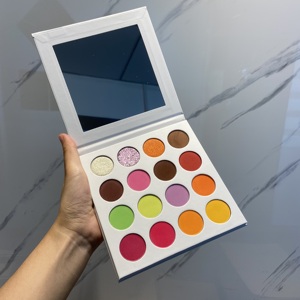 Mode ombre bricolage ombre à paupières Palette personnalisé votre logo 9 couleurs <span class=keywords><strong>brillant</strong></span> fard à paupières surligneur Kit - Product Image 3