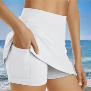 Shorts de sport taille haute personnalisés avec logo, unis, sexy, pour femme, idéal pour le gym, le tennis, le yoga, écologiques, anti-plis, séchage rapide, respirants - Product Image 3