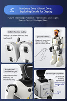 Nouvelle Arrivée Robot Humanoïde IA Moderne Programmable Rechargeable Grande Taille avec Télécommande, Fonction Lampe Torche, Danse, Marche et Dialogue
